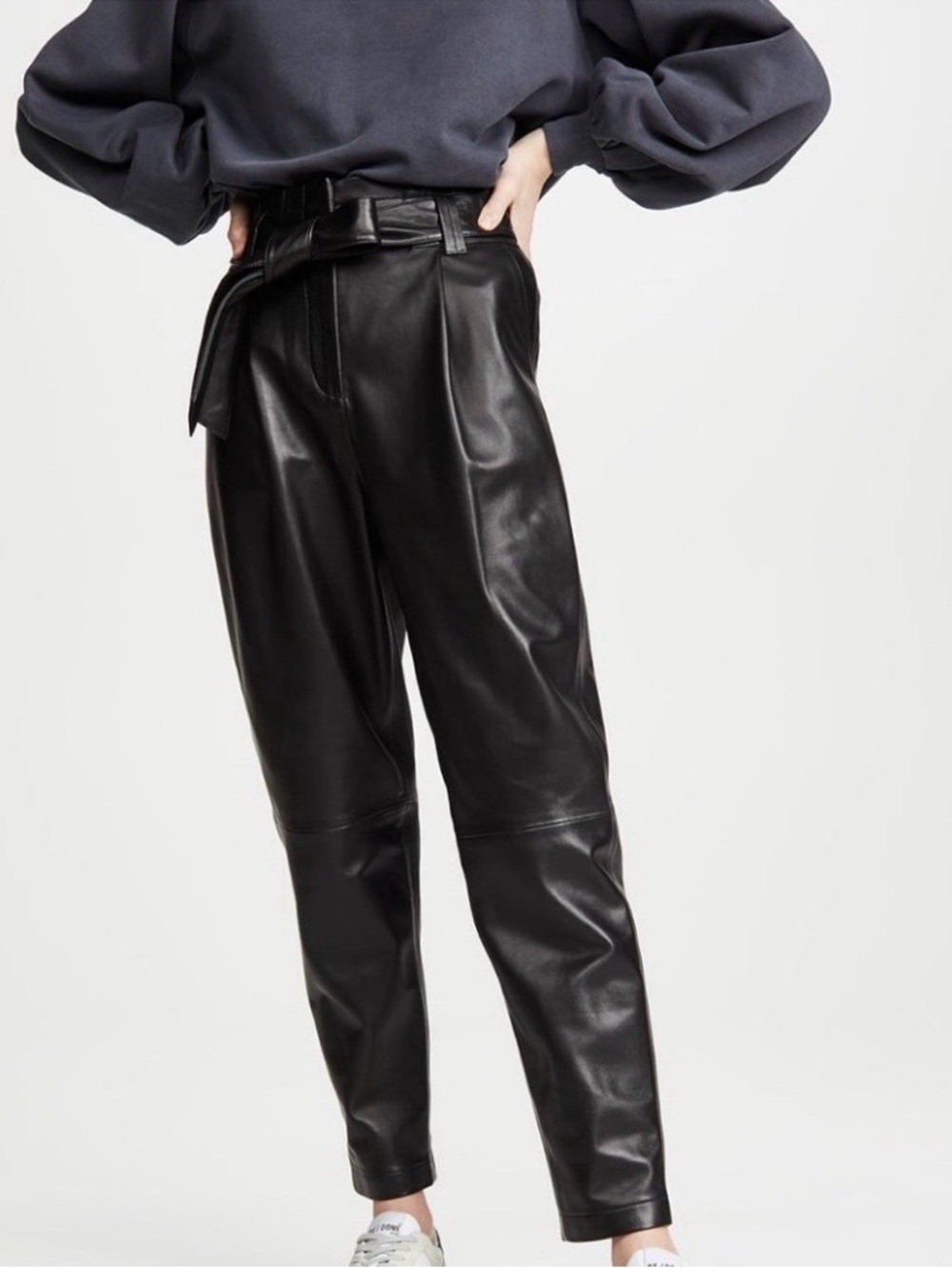 Anine Bing Ines Leather Trousers